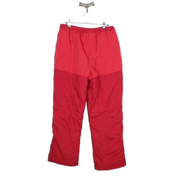 LL Bean Red Nylon Polyester Lined Insulated Pants Size 18 - Picture 5 of 10